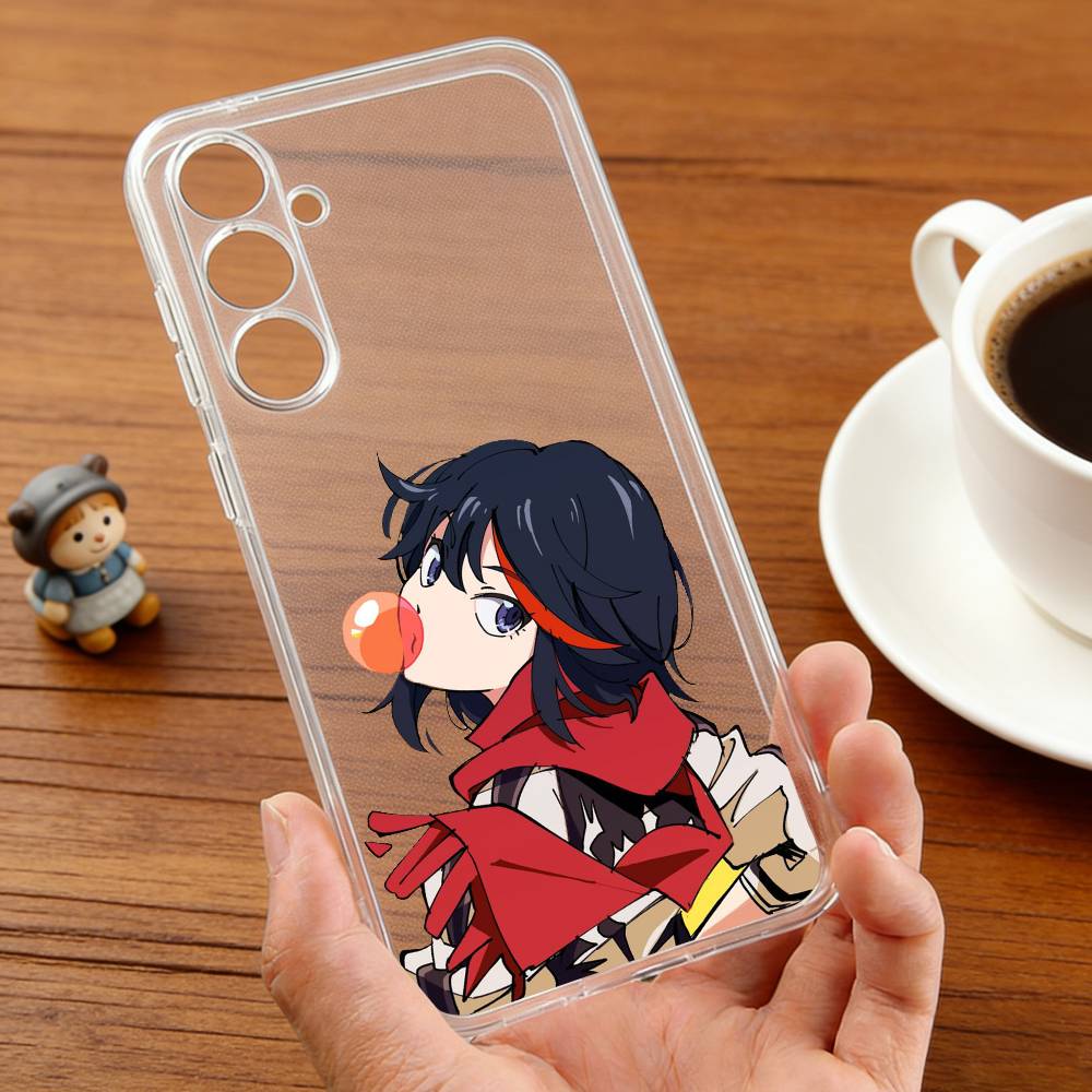 Anime R-Ryuko M-Matoi phone Case For Samsung S25,24,21,22,23,30,Ultra,20,Plus,Fe,Lite,Note Transparent Cover