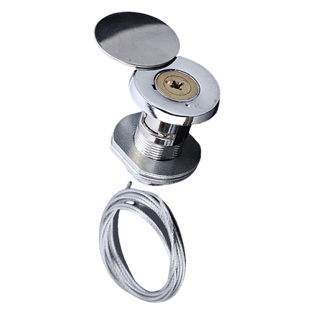 Weatherproof Garage Door Replacement Lock Manual Open T Handle Lock with Keys for Garage Camper Door Easy To Install