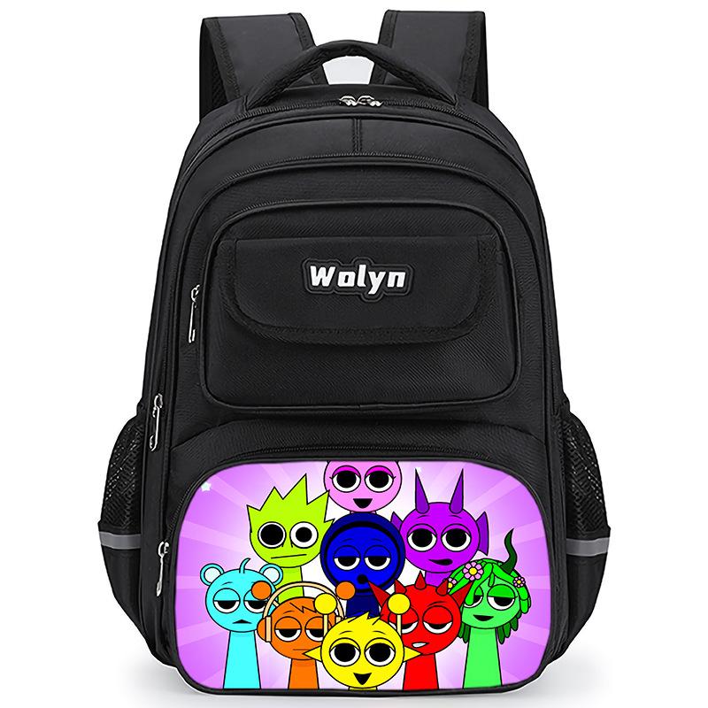 Rhythm Box Sprunki Gioco Zaino Anime Zaino Studente Zaino Scolastico Borsa Multifunzionale