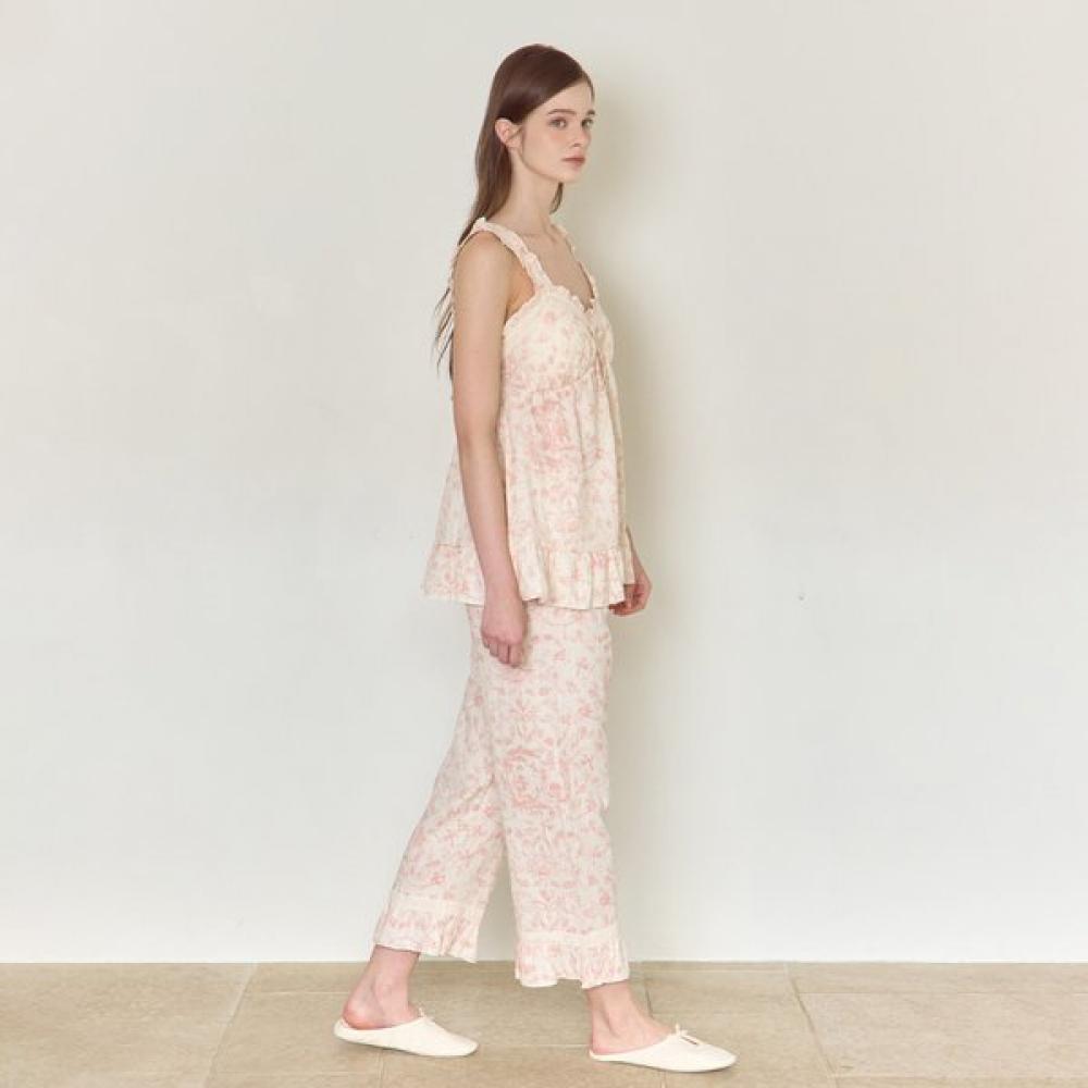 Lunaluz Women S Two Piece Cotton SleeveleSS pajamaS With Bra Cap 2c