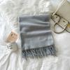 Solid color scarf women's winter new imitation cashmere scarf multi-color warm scarf long shawl