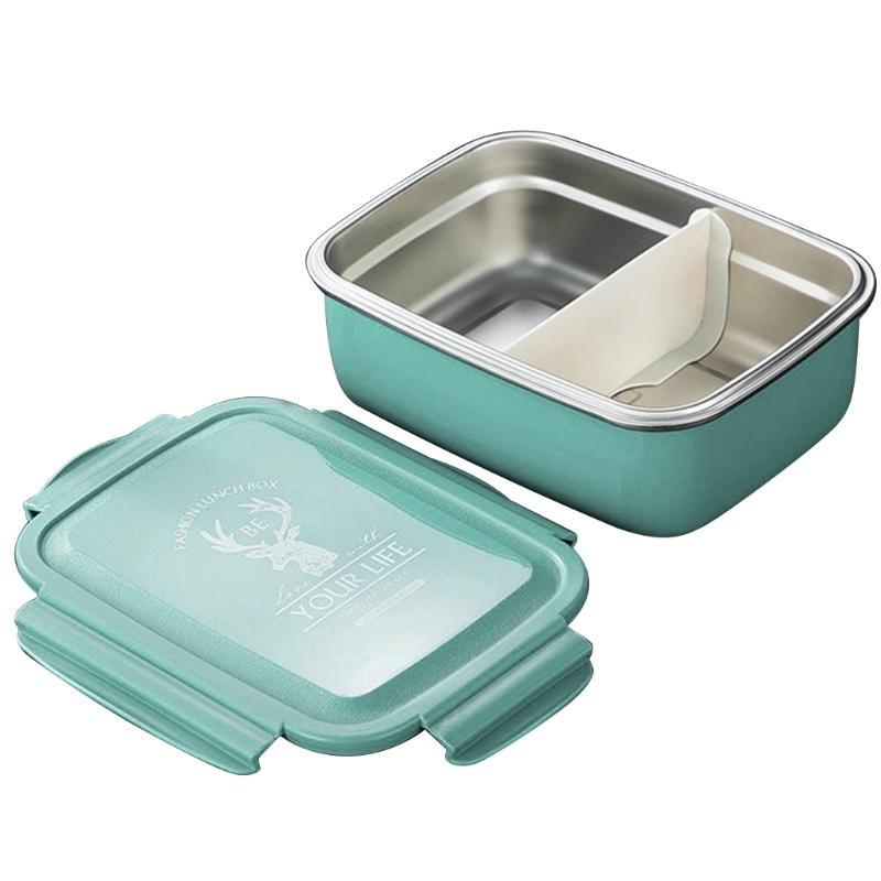 

Нержавіюча сталь Матеріал ПП Коробка Ізольована Ланч-бокс Портативні Ланч-бокси зелений