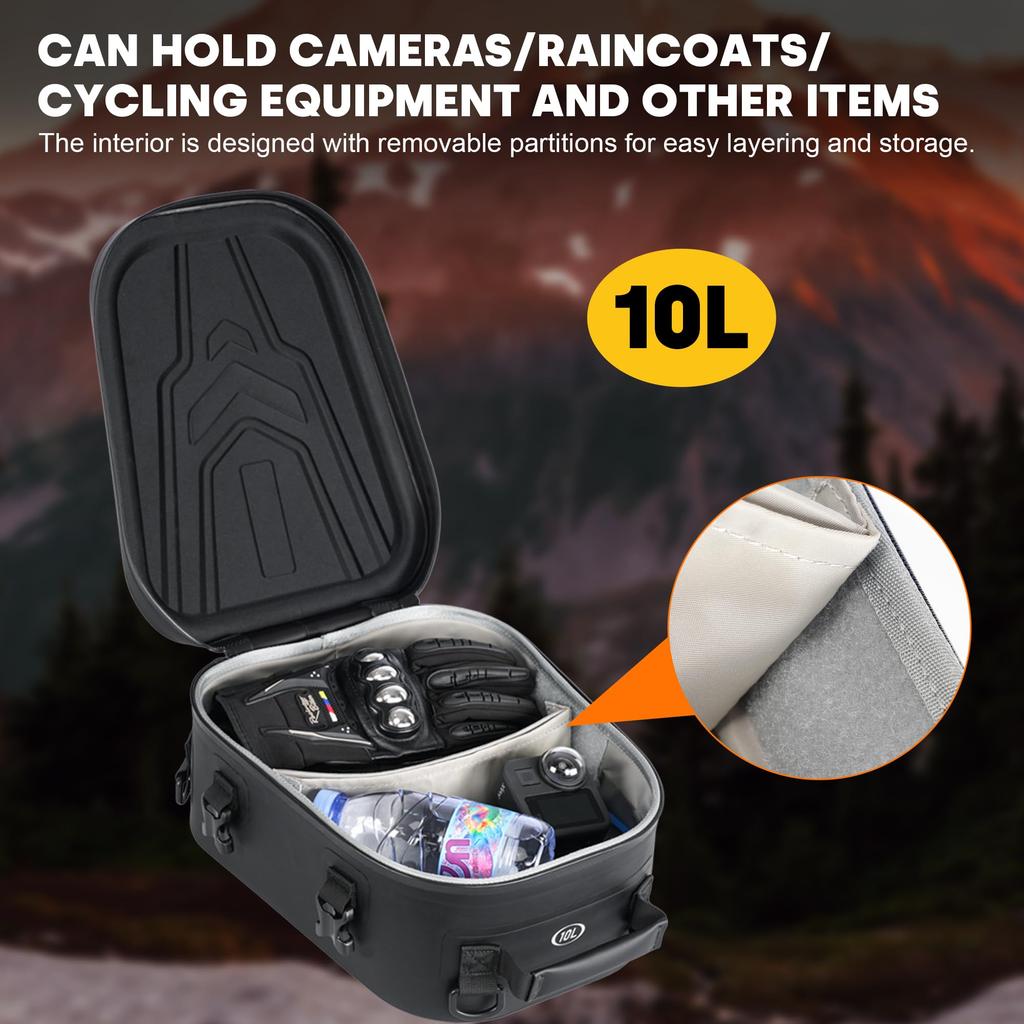 WILD HEART Motorrad Hard Wasserdicht Heckkoffer Multifunktional Fahrer Rucksack Tasche,