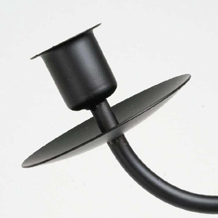 Black Metal Candle Sconces Set of 2 Wall Mounted Pillars Candle Holders Hanging Candlesticks Home Living Room Decors