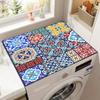 Vintage Carpet Tile Mat Washing Machine Absorbent Mat Refrigerator Dustproof Mat Non-Slip Foot Mat