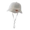 Summer Baby Mesh Breathable Bucket Hat Cute Dot Striped Print Sun Visor Cap for Toddler Boys Girls Outdoor Thin Infant Fisherman Caps