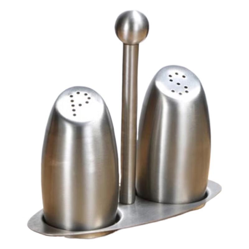 Trommelförmiges Edelstahl-Gewürzgläser-Set