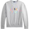 Polo Big Pony Logo Print Crew Neck Long Sleeve Sweatshirt Women Sweatshirt 211855697-002