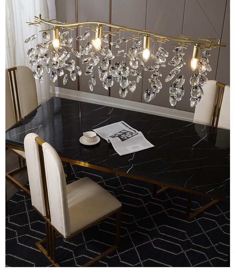 Firefly Branch Crystal Pendant Lamp - Post-modern Luxury Lighting for Living Room, Bedroom, and Dining Room.
