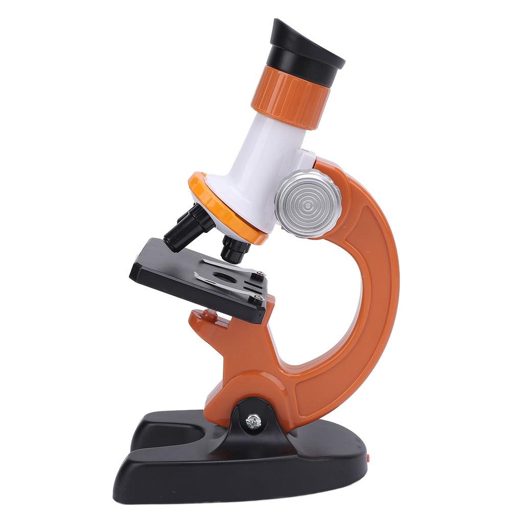 Microscope for Kids High Definition Battery Powered Microscope Science Kit with 4 Blank Glass Slides