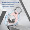 TPU Cover for Air tag Holder with Keychain Protective Shell Tracker Accessories Anti-scratch Sleeve For Air tag Case