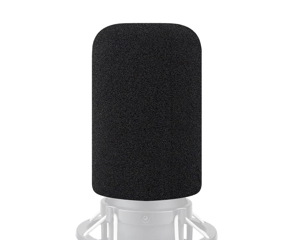 SOULWIT Microphone Foam Protective Cover Pop Filter for HyperX 2S Microphone Sponge Filter Mic Foam Cover Windscreen Replacement Microphone Sponge