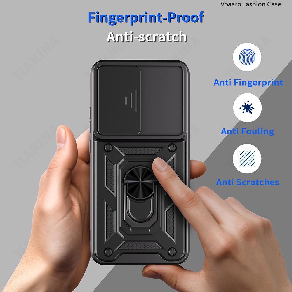 Slide Lens Armor Funda for OPPO Reno14 Pro F 5G Case for Reno14 F Reno 14 Pro 14F Case Magnetic Ring Stand Holder Cover Capa