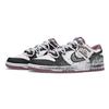Nike Dunk After The Apocalypse Resistente a la abrasión Resistente a la abrasión Zapatillas de Skate de caña baja Unisex Negro Blanco DV0833-112(Equipo691-)