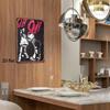 1pc Punk Metal Sign Oi! Oi! Black & Red Iron Poster, Rock Wall Decor for Garage Bar Home, Sturdy 2D Flat