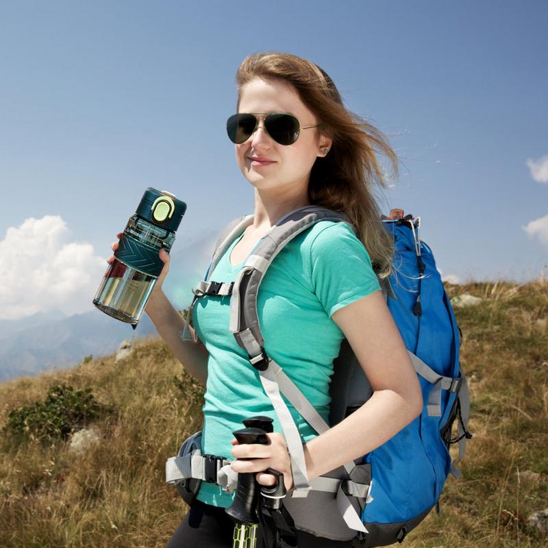 Portable Sports Bottle 710ml Fitness Drinking Bottle Portable Sports Hydration Container For Fitness Running Hiking Travel