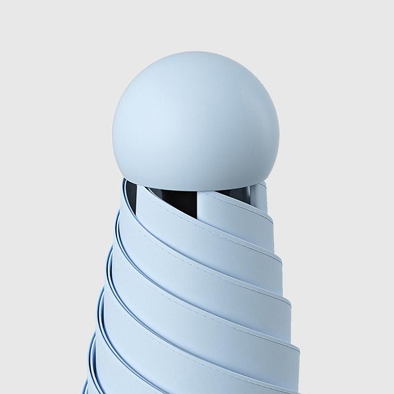 Compact Travel Mini Umbrella Uv Protection Capsule Umbrella 5 Fold Ultra Lightweight Sunshade Umbrellas Protable Manual