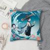 Genshin Impact Scaramouche Pillow Case Square DoubleSided Printing Sofa Cushion Cover Pillowcase Bedroom Bedside