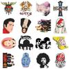 55pcs Rock Star Graffiti Stickers for Phone, Suitcase, Water Bottle, Desktop - DIY Waterproof Decoration