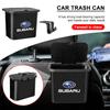 1Pcs Car Hanging Trash Bin Seat Back Storage Box Phone Holder Hook For Legacy LEVORG WRX Outback XV Forester Ascent Exiga SOLTERRA Tribeca