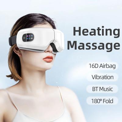 Augenmassagegerät Heizende Augenmaske Mit Musik Airbag-Massage Für Migräne, Trockene Augen, Augenbelastung, Linderung von Augenringen Verbessert den Schlaf