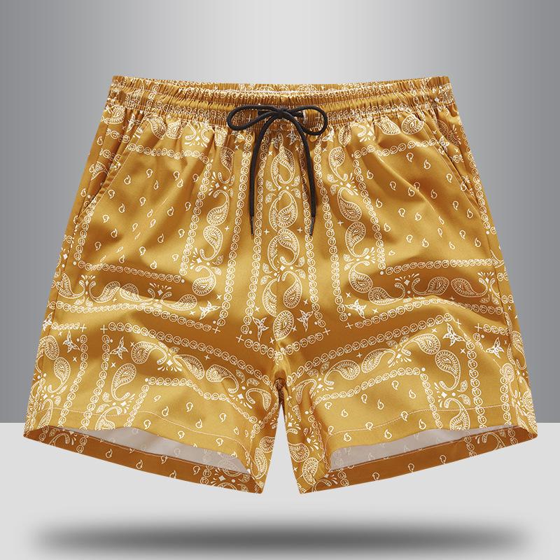 Vintage Graphic Beach Shorts for Men Summer Fashion 3D Printed Swim Trunks Loose Casual Thin Y2k Streetwear Hawaiian Short Pants