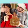 Boîte Cadeau Biscuits Homme en Pain d'Épices de Noël en Matière Papier Pour les Célébrations des Fêtes