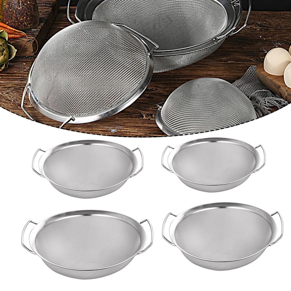 Easy To Clean Double Handle Fine Mesh Strainer Basket Stainless Steel
