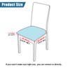 1Pcs Waterproof Chair Seat Cover Stretch Jacquard Chair Cover Dining Room Removable Anti-dirty Without Backrest Chair Protector