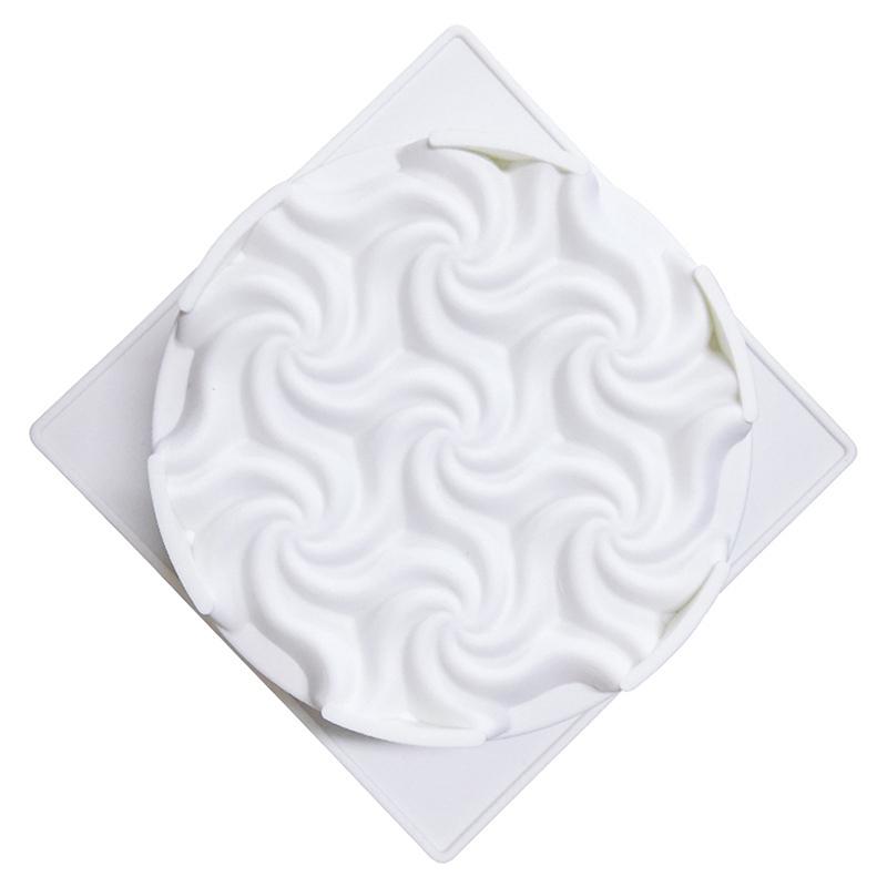 Kulatá silikonová forma na pěnový dort Pečicí forma Čokoláda Fondant Dezert Brownie Pečivo Znovu použitelný Kuchyňský nástroj na pečení dortů