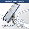Cellularline Universal Smartphone Holder for and Adjustable MOTOHOLDERALUK Bicycles, iPhones, Motorcycles, Android, Xperia, OPPO, Mount, 360-Degree