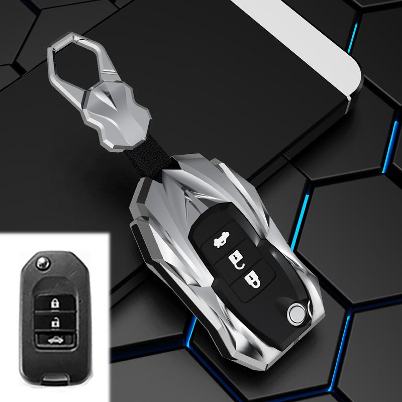 Zinc Alloy Car Key Case Cover for Honda CivIc HRV CRV XRV Crider Odyssey Fit Freed 2015 - 2018