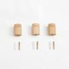 3Pcs Wooden Hooks Wall Mounted Hook Modern Coat Rack Room Hanging Hat Hook Decor