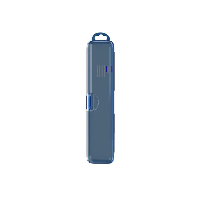 

Translucent Travel Toothbrush Case,Portable Plastic Storage Box for Toothbrush & Toothpaste,Ideal for Travel&Business Trip синий