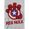 Captain America Childrens/Kids Red Hulk Shield Heather Pull Over Hoodie