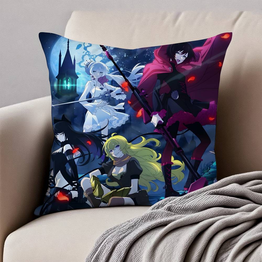 R-RWBYS Kissenbezug Anti-Milben Kissenbezug Versteckter Reißverschluss Seidiger Kurzflor Sofa Kissenbezug