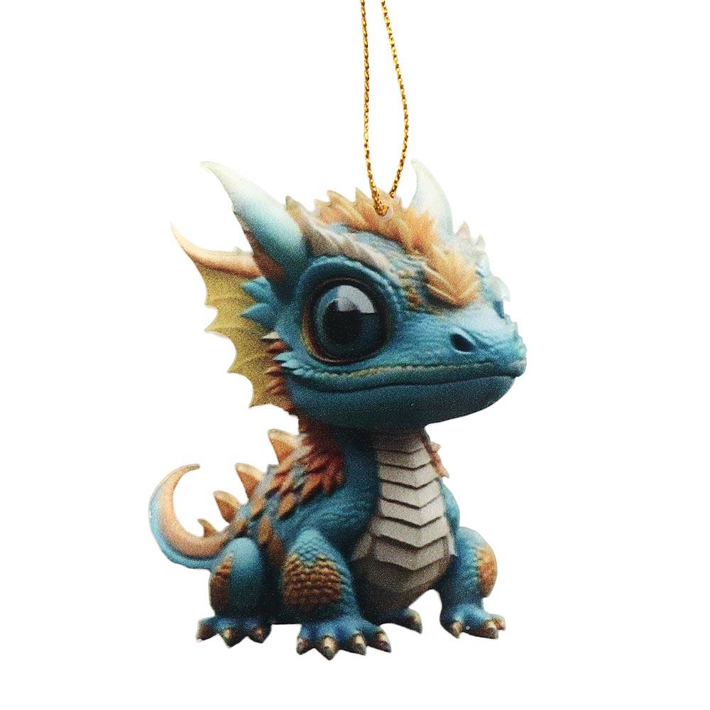 2D Dragon Baby Hanging Ornament Acrylic Dragon Baby Christmas Tree Dragon Pendants Navidad New Year 2025