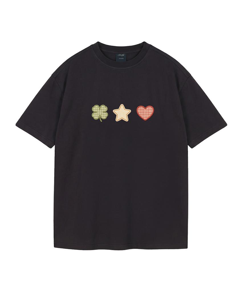 WILDROCK Clover Club Pigment Oversized Short Sleeve T-Shirt (Includes Cropped) (Type A)