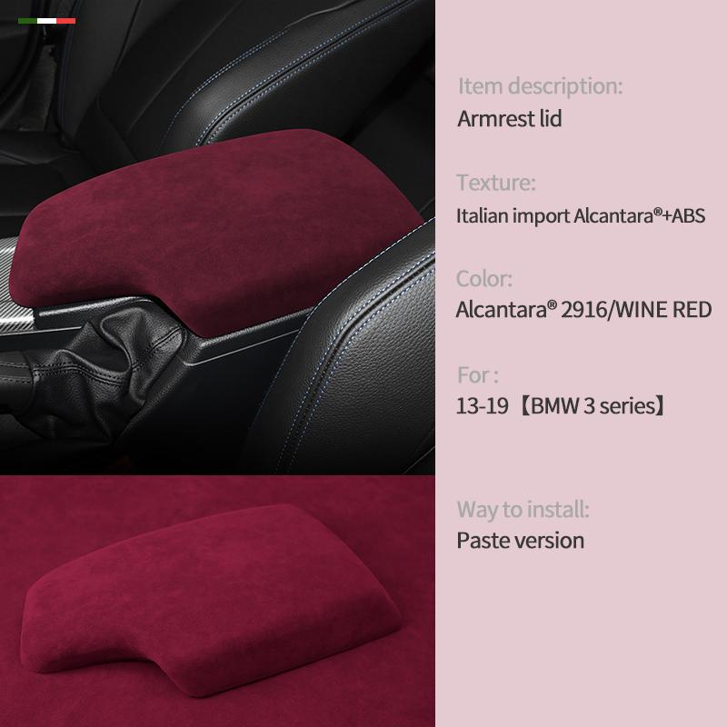 For BMW 3 4 Series F30 F31 F35 F32 F34 GT F33 F36 2013- Alcantara suede Car Center Console Armrest Box Cover Accessories