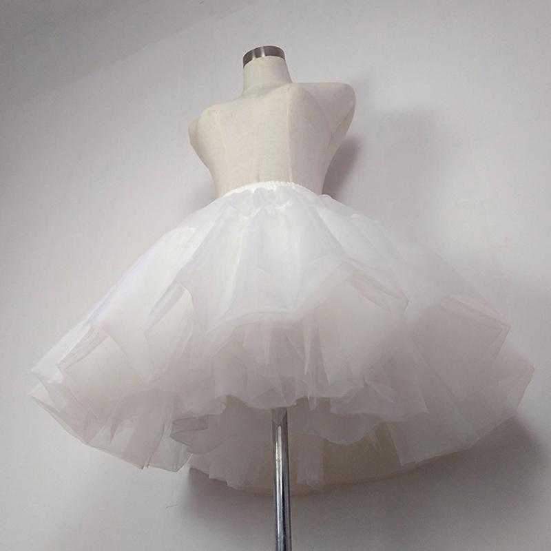 A-line Petticoat Crinoline Short Slips Wedding Accessories  Tutu Skirt 50s Vintage White Underskirt Multi Layers