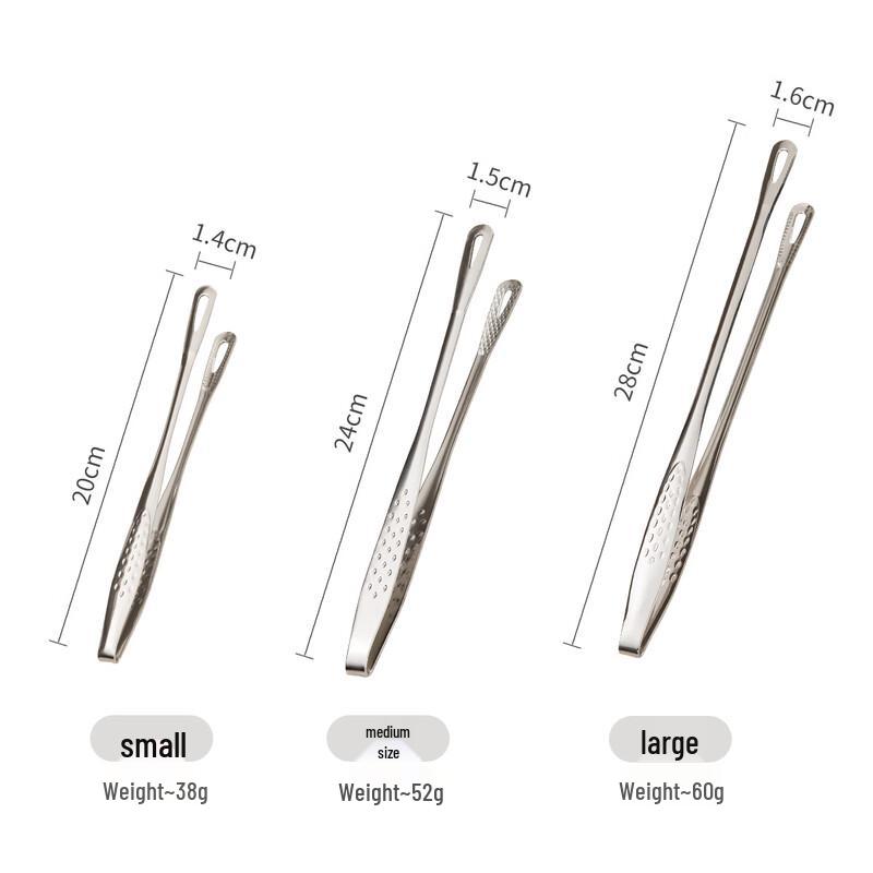 OLOEY 304 Stainless Steel Food Tongs