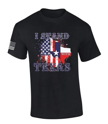 Mens Texas TShirt I Stand With Texas Short Sleeve T-Shirt