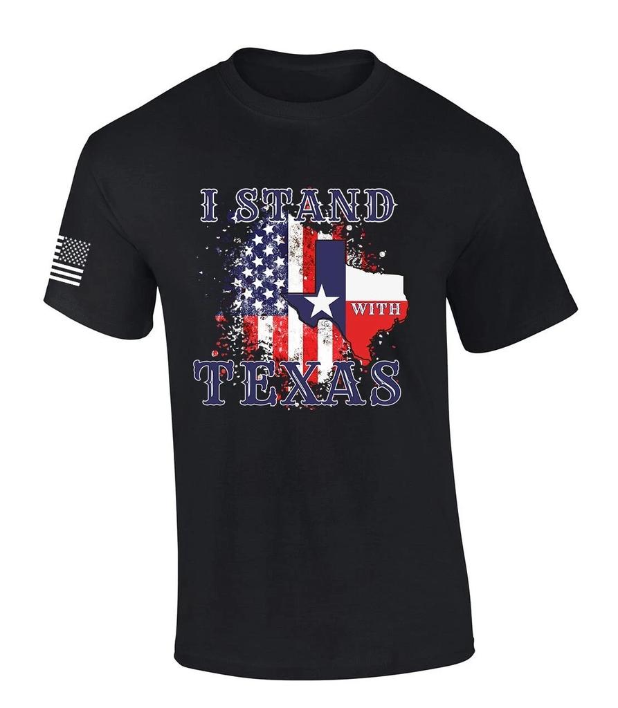 Mens Texas TShirt I Stand With Texas Short Sleeve T-Shirt