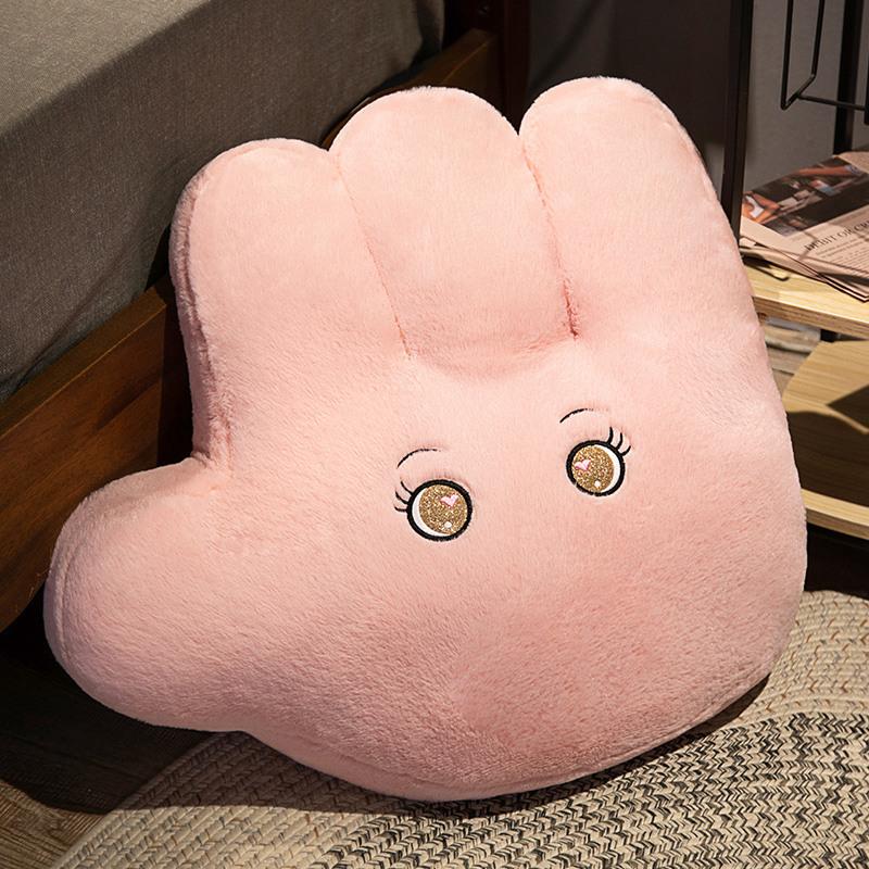 Palm Throw Pillow Plush Toy Girl Bedroom Tatami Seat Cushion Sofa Pillow Balcony Reading Thickened Pad