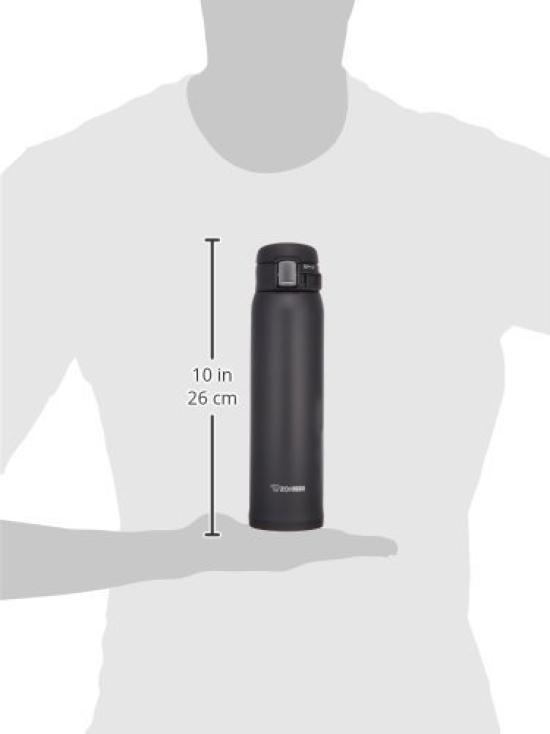 Zojirushi (ZOJIRUSHI) 600ml Stainless Steel Water Bottle, Black, Lightweight, SM-SA60-BA [Used]