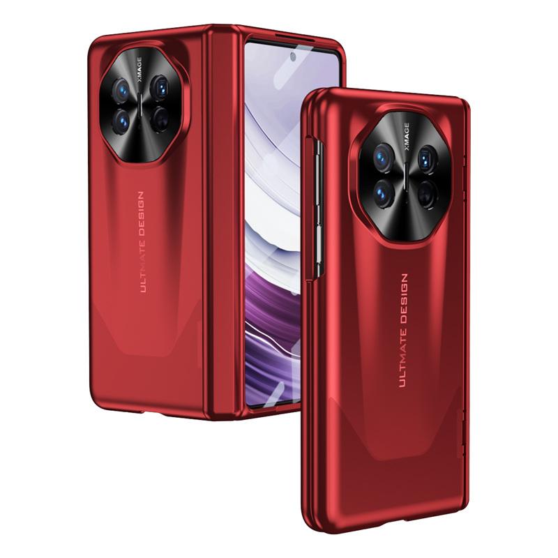 Plating Hinge Protection Armor Shockproof Lens Protection Pen Slot Cover for Huawei Mate X5 / Mate X3 with Tempered Glass