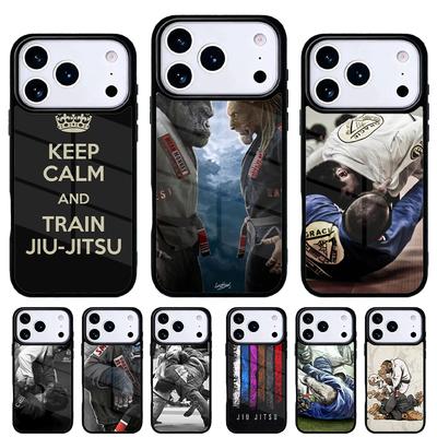 Coque de téléphone Judo Jiu Jitsu BJJ pour iPhone 17 16 15 14 13 Pro Max Coque Arrière pour 12 11 Pro Coque