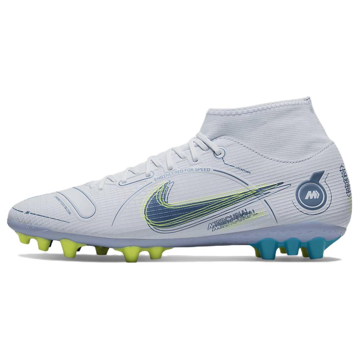 

Nike Superfly 8 Academy AG Gray Light Blue Yellow DJ2866-054 45