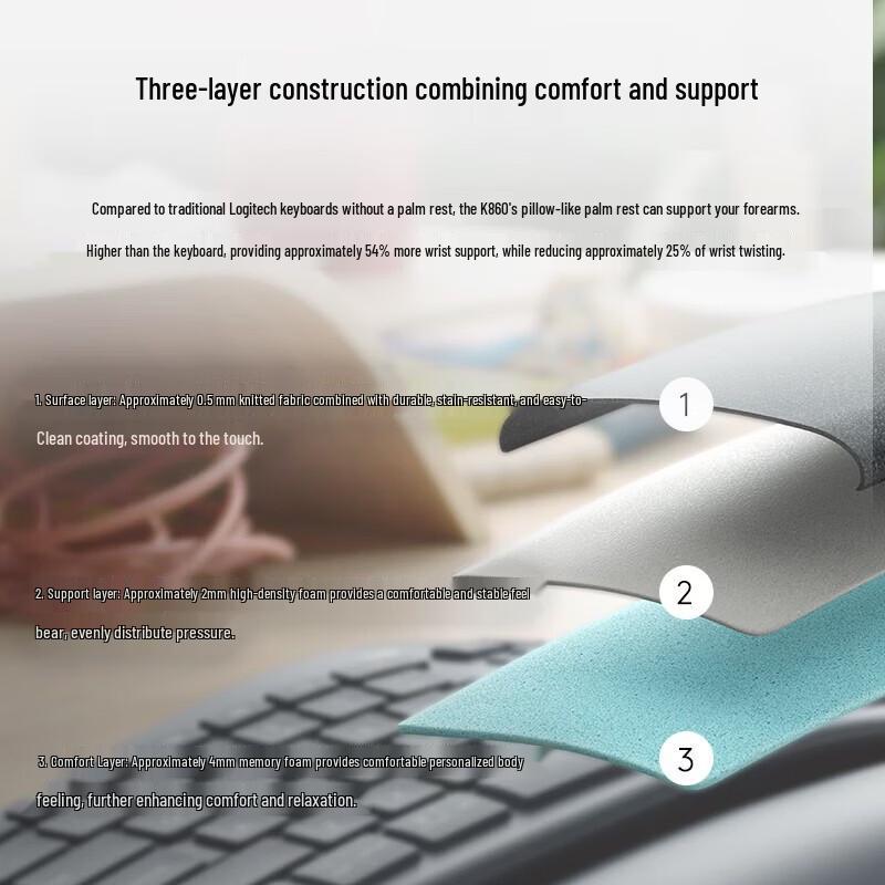 Logitech ERGO K860 Wireless Ergonomic Split Bluetooth Keyboard