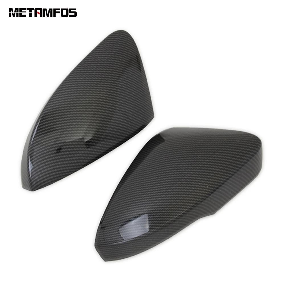 For Volkswagen VW T-cross Tcross - Carbon Fiber Rearview Side View Mirror Cover Trim Protection Cap Car Accessories
